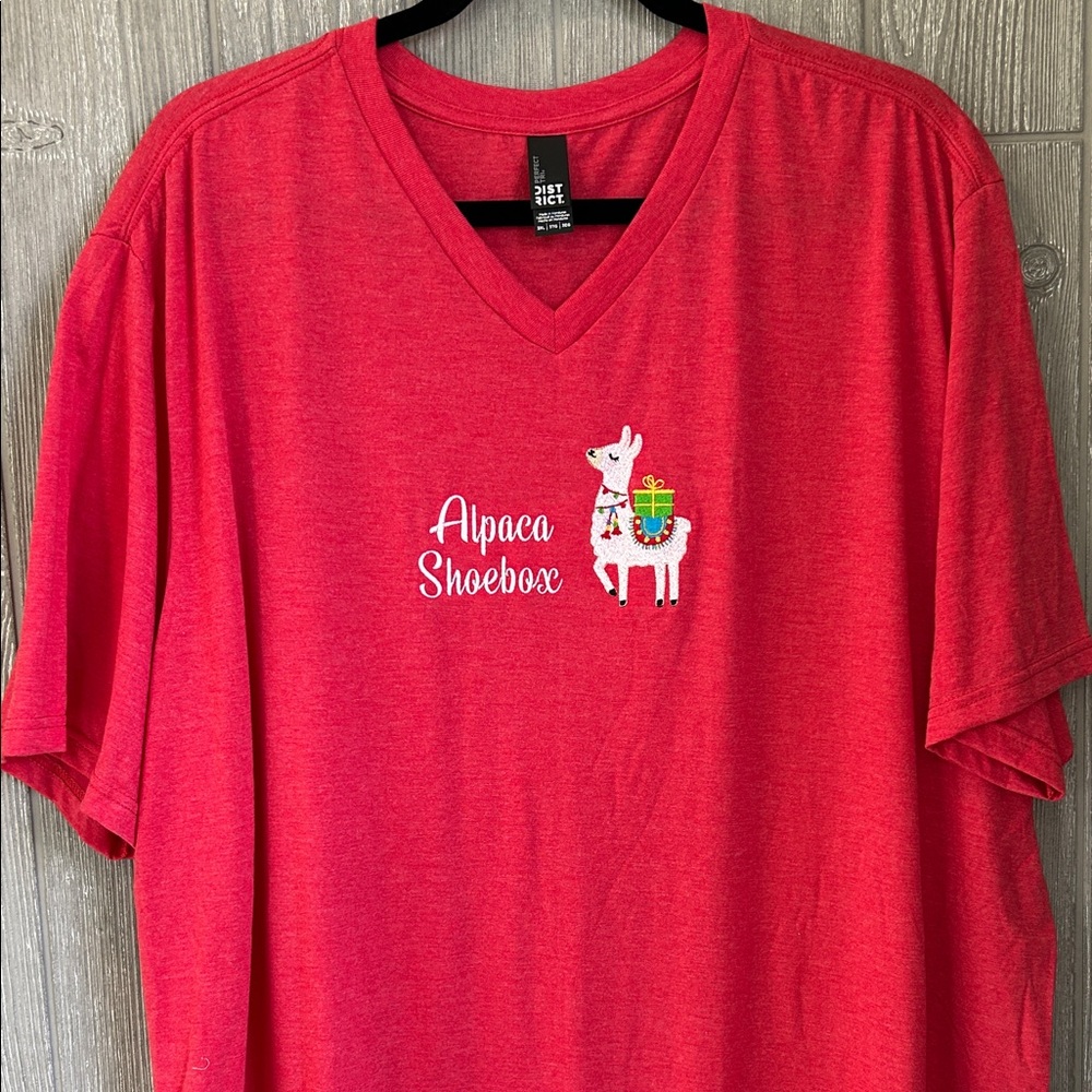 Alpaca Shoebox Red T-Shirt 3XL NWOT